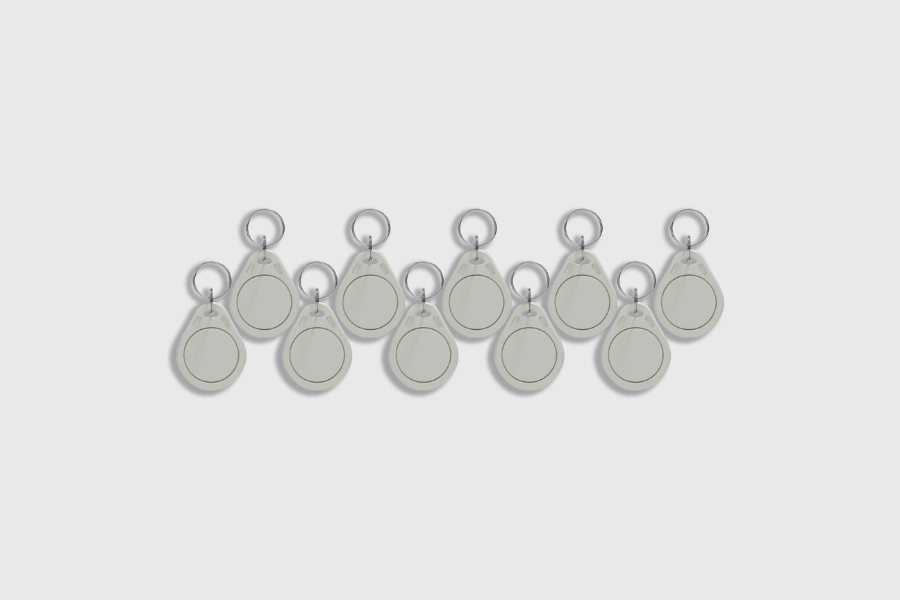 RFID Key Rings White (10 pieces)